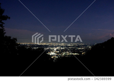 View from Gifu Castle south of Gifu Castle in Gifu City, Gifu Prefecture (Night View 4) - August 2025 View from Gifu Castle south of Gifu Castle in Gifu City, Gifu Prefecture (Night View 4) - August 2025 142389399