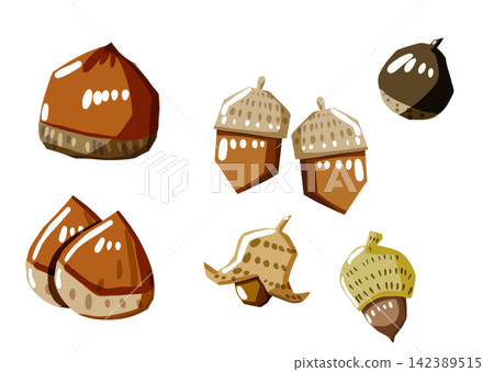 Nut illustration Nut illustration 142389515