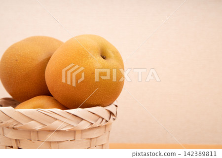 Pears in a basket (copy space available) Pears in a basket (copy space available) 142389811