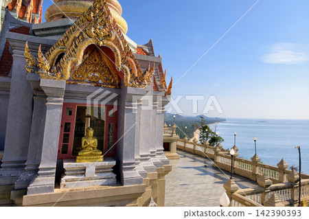 Gold buddha at Wat Tang Sai temple by Baan Krood beach Gold buddha at Wat Tang Sai temple by Baan Krood beach 142390393