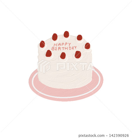 生日蛋糕例證 生日蛋糕例證 142390926