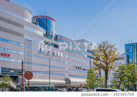 從靜岡縣濱松市JR濱松站前看到的景色 從靜岡縣濱松市JR濱松站前看到的景色 142391759