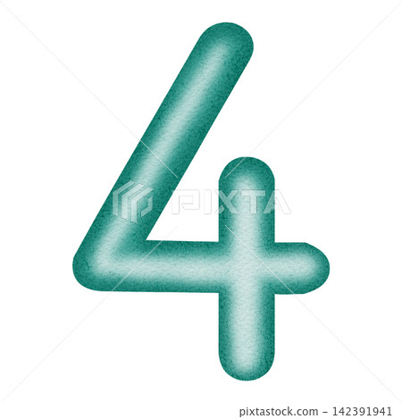 Hand drawn watercolor number isolated on a white background. Bright textured numbers from 0 to 9 for birthdays, anniversaries, party invitations, children's design, and cardmaking. Hand drawn watercolor number isolated on a white background. Bright textured numbers from 0 to 9 for birthdays, anniversaries, party invitations, children's design, and cardmaking. 142391941