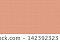 Terracotta beige dotted grid, full-surface background with reddish-brown polka dots. 142392323
