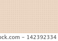 Cafe latte dotted grid pattern, full-surface background with reddish-brown dots. 142392334