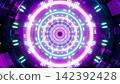 shining lights in the cyber event tunnel illustration 142392428