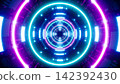 Shining Neon Cyber Tunnel 142392430