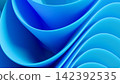 Modern fashion backdrop displaying an intricate texture of concentric fabric waves and folds. 142392535