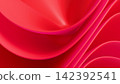 Minimalist luxury background showcasing concentric circular folds of smooth flowing silk fabric. 142392541