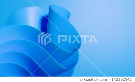 Abstract 3d backdrop featuring flowing circular fabric waves with elegant satin folds. Abstract 3d backdrop featuring flowing circular fabric waves with elegant satin folds. 142392542