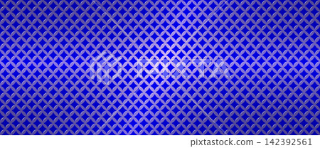 Silver perforated metal plate with diamond-shaped mesh pattern creates industrial texture perfect for modern backgrounds and realistic steel surface designs. Silver perforated metal plate with diamond-shaped mesh pattern creates industrial texture perfect for modern backgrounds and realistic steel surface designs. 142392561