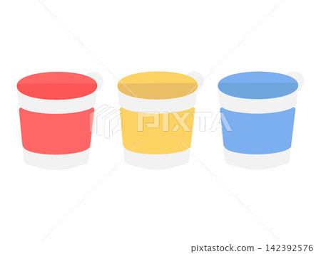 Instant Noodles Emergency Food Illustrated Set (No Text) Instant Noodles Emergency Food Illustrated Set (No Text) 142392576
