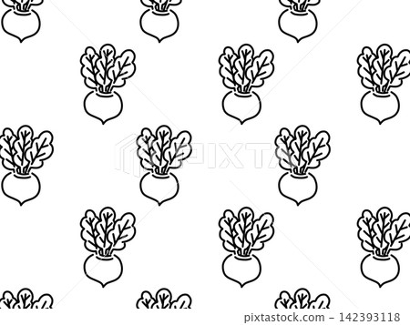 Background illustration of many turnips lined up (black) Background illustration of many turnips lined up (black) 142393118