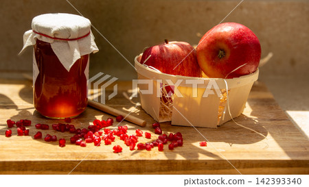 Celebrating Rosh Hashanah with traditional foods Celebrating Rosh Hashanah with traditional foods 142393340