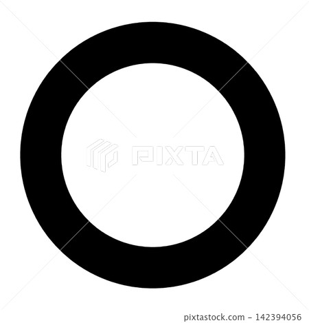 Simple black circular icon Simple black circular icon 142394056