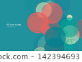 A modern abstract background design featuring overlapping translucent circles. 142394693