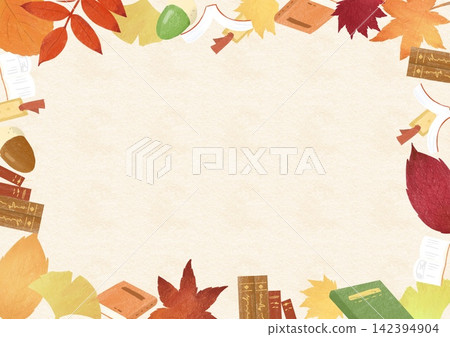 Autumn reading frame Autumn reading frame 142394904