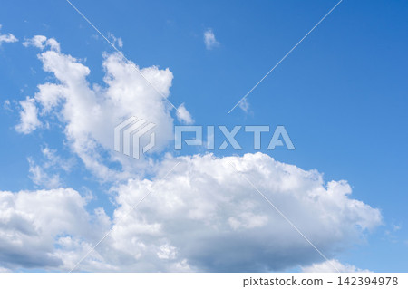 Impressive clouds and blue sky on a summer afternoon 08 Impressive clouds and blue sky on a summer afternoon 08 142394978