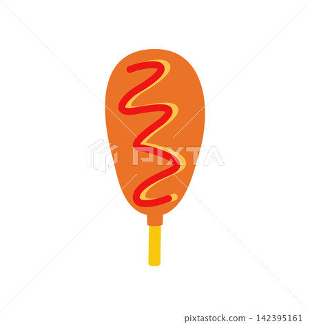 American dog illustration American dog illustration 142395161