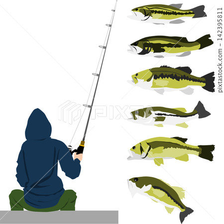 釣魚的插圖 釣魚的插圖 142395811