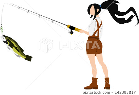 Fishing illustration Fishing illustration 142395817