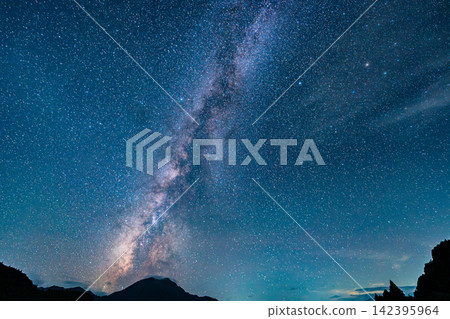 Milky Way, starry sky, astrophotography, night sky, galaxy, space, mountains, silhouette, summer Milky Way, starry sky, astrophotography, night sky, galaxy, space, mountains, silhouette, summer 142395964