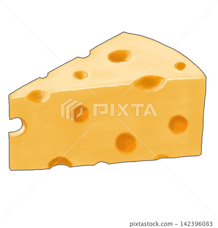 穿孔的乳酪的例證 穿孔的乳酪的例證 142396083