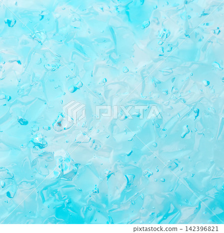Studio photoshoot 02: Textures created by combining light blue homemade jelly. 142396821