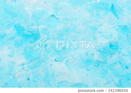 Studio photo shoot 10: Textures created by combining light blue homemade jelly. Studio photo shoot 10: Textures created by combining light blue homemade jelly. 142396830