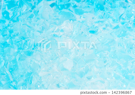 Studio photo shoot 23: Textures created by combining light blue homemade jelly. Studio photo shoot 23: Textures created by combining light blue homemade jelly. 142396867