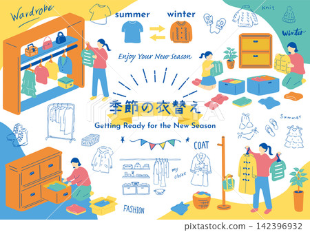 Seasonal clothing changes Seasonal clothing changes 142396932