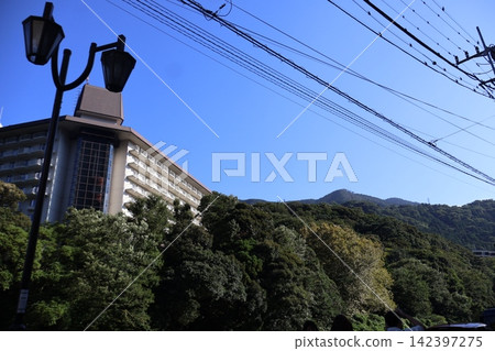 箱根湯本城鎮景觀 142397275