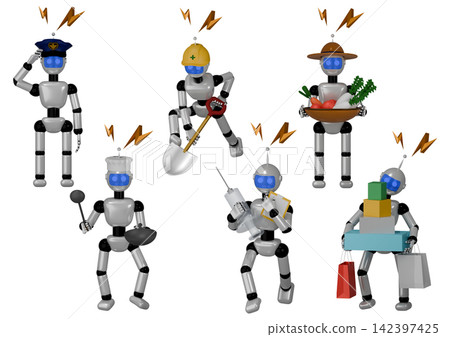 AI robots: Robots that play an active role in various occupations AI robots: Robots that play an active role in various occupations 142397425