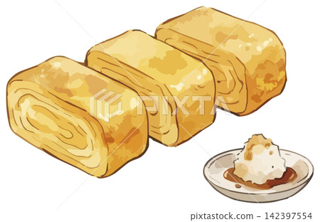 An illustration of a mouthwatering omelet An illustration of a mouthwatering omelet 142397554