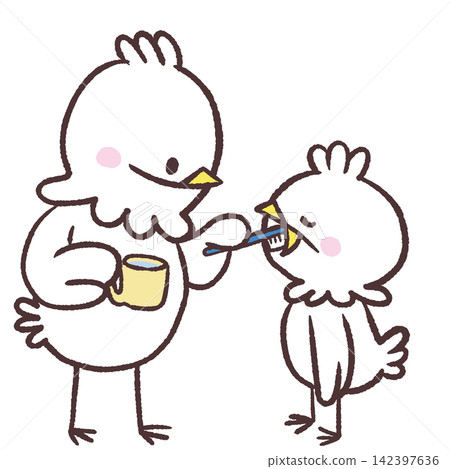 一幅白鳥進行最後拋光的插圖。 一幅白鳥進行最後拋光的插圖。 142397636