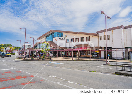 從靜岡縣御殿場市御殿場站前看到的景色 從靜岡縣御殿場市御殿場站前看到的景色 142397955