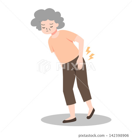 Elderly people experience hip pain for healthcare and hospital Elderly people experience hip pain for healthcare and hospital 142398906