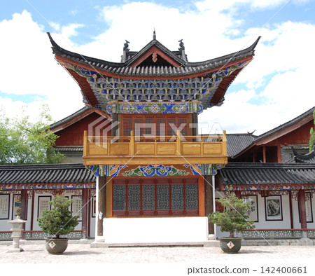 Lijiang City, Yunnan Province, China: Lijiang Ancient Town, a World Heritage Site - Mu Mansion Pavilion Lijiang City, Yunnan Province, China: Lijiang Ancient Town, a World Heritage Site - Mu Mansion Pavilion 142400661