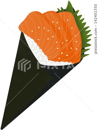 sushi salmon temaki sushi salmon temaki 142401350