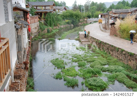 Lijiang City, Yunnan Province, China: World Heritage Site - Waterways and Streetscape of Lijiang Ancient City Lijiang City, Yunnan Province, China: World Heritage Site - Waterways and Streetscape of Lijiang Ancient City 142401527