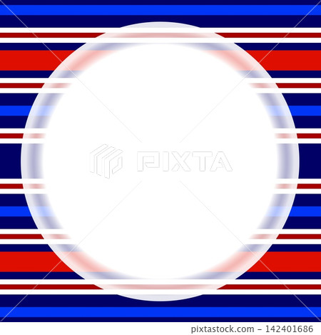 Frame, border pattern, white space, navy, red, blue 142401686