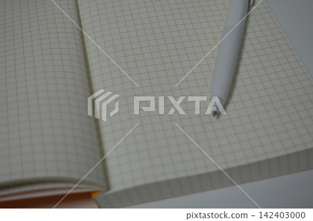 Graph paper notebook and pen for studying and work (photos) Graph paper notebook and pen for studying and work (photos) 142403000