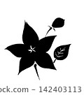 Autumn's Seven Flowers Painted with a Brush: Bellflower (Ink) 142403113