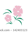 Autumn's Seven Flowers Painted with a Brush: Carnation (Nishiki) 142403123