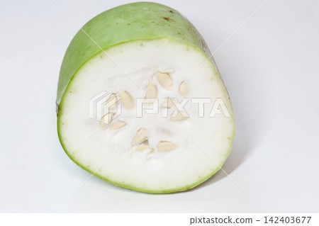 Bottle gourd cut in half Bottle gourd cut in half 142403677