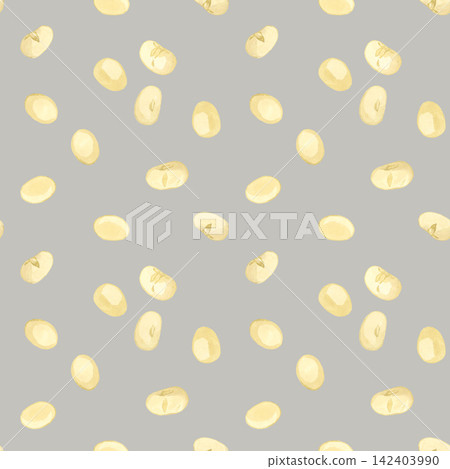 Roasted soybean pattern - Hand-drawn watercolor illustration material Roasted soybean pattern - Hand-drawn watercolor illustration material 142403990