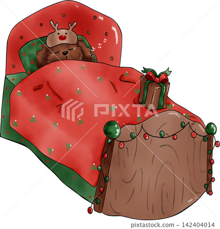 Poodle dog Xmas Poodle dog Xmas 142404014