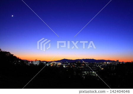 Evening view of Machida city from Naruse Yamabuki Green Space Evening view of Machida city from Naruse Yamabuki Green Space 142404046