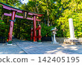 彌彥神社的鳥居，周圍綠樹環繞。 142405195