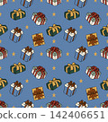 seamless pattern with gif box 142406651